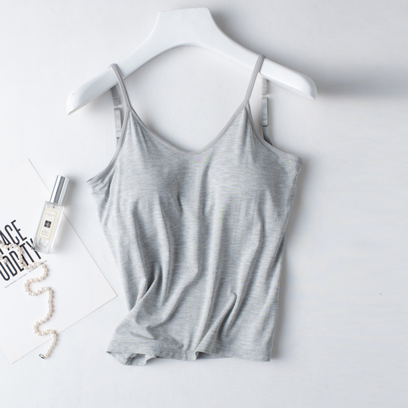 Camisoles Tanks Built in Bra Camisoles Women Casual Spaghetti Straps Basic Padded Tank Tops Sleeveless Top Shaper with Removable Shelf Bra 230518