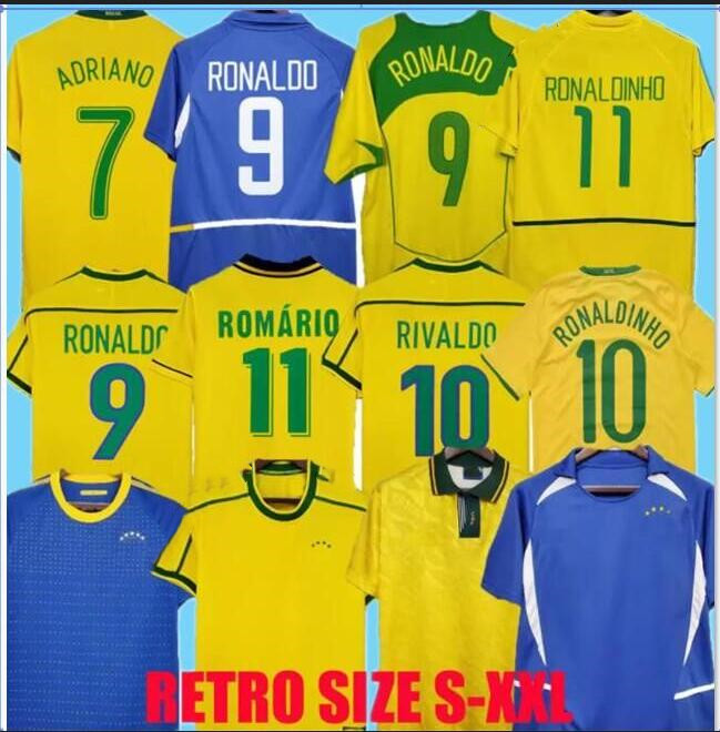 2004 1998 1970 Brasil soccer jerseys Pele 2002 retro shirts Carlos Romario Ronaldinho camisa de futebol 1994 BraziLS 2006 1982 RIVALDO ADRIANO 2000 1957 2010 1997, 15
2004 1998 1970 Brasil soccer jerseys Pele 2002 retro shirts Carlos Romario Ronaldinho camisa de futebol 1994 BraziLS 2006 1982 RIVALDO ADRIANO 2000 1957 2010 1997, 15