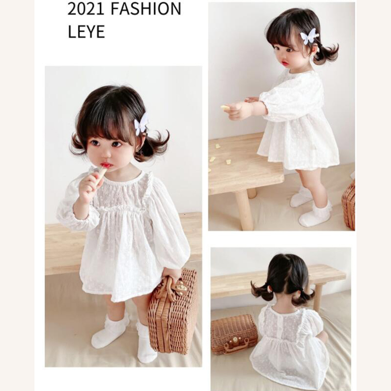 Clothing Sets Vintage Lace Embroidery Girls Clothing Set Spring Fall Long Sleeve Infant Baby Jumpsuit for Toddler Girls Clothing Children Suit 230517