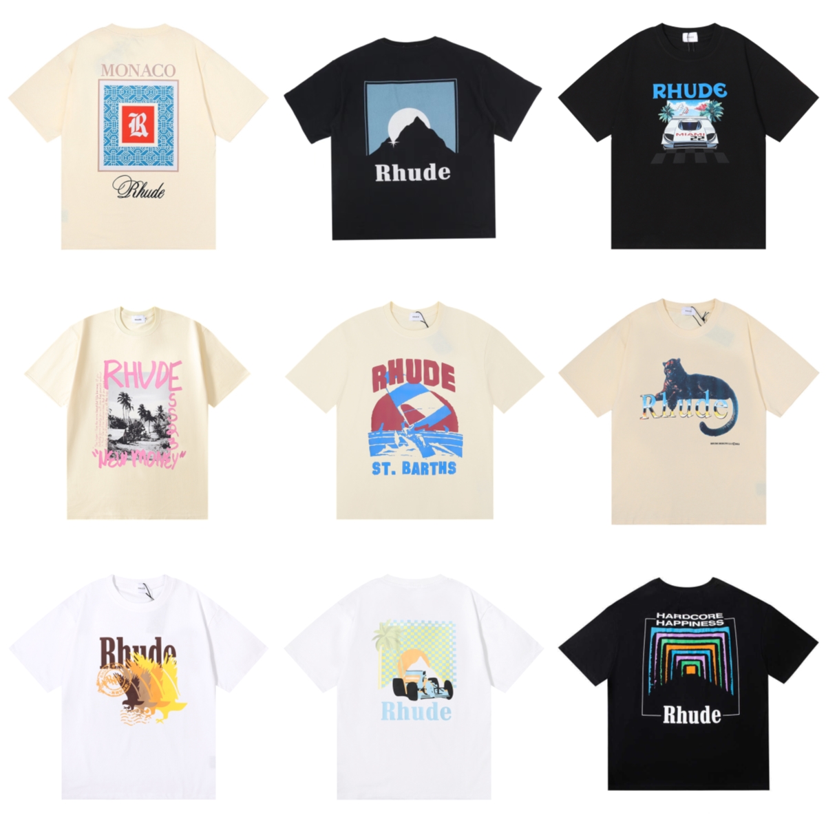Top Craftsmanship Rhudes Mens T Shirts Summer Fashion Designer Shirts Street Casual Short Sleeve Beach Style Tees Cotton Printing Tshirt Size S-XL, V 27
Top Craftsmanship Rhudes Mens T Shirts Summer Fashion Designer Shirts Street Casual Short Sleeve Beach Style Tees Cotton Printing Tshirt Size S-XL, V 27