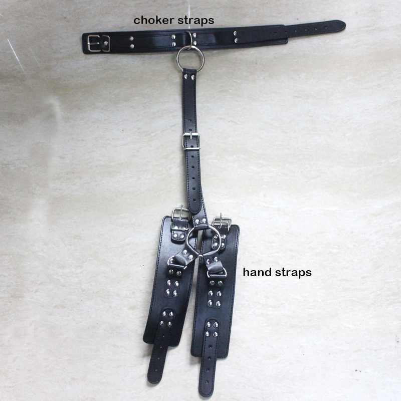 Chokers Vintage Gothic Faux Leather Collar Big Ring Necklace Set Sexy Goth Harness Harajuku Punk Bondage Statement Choker For Women 230518