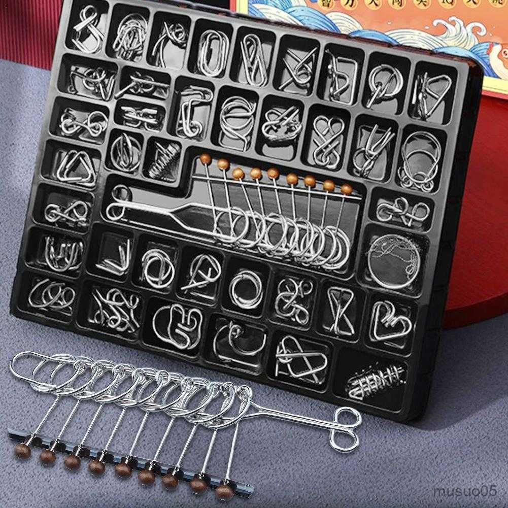 Intelligence toys Luban Lock Educational Intellectual Toys IQ Toys Metal Brain Teaser Metal Wire Puzzles Magic Trick Toy Key Lock
Intelligence toys Luban Lock Educational Intellectual Toys IQ Toys Metal Brain Teaser Metal Wire Puzzles Magic Trick Toy Key Lock