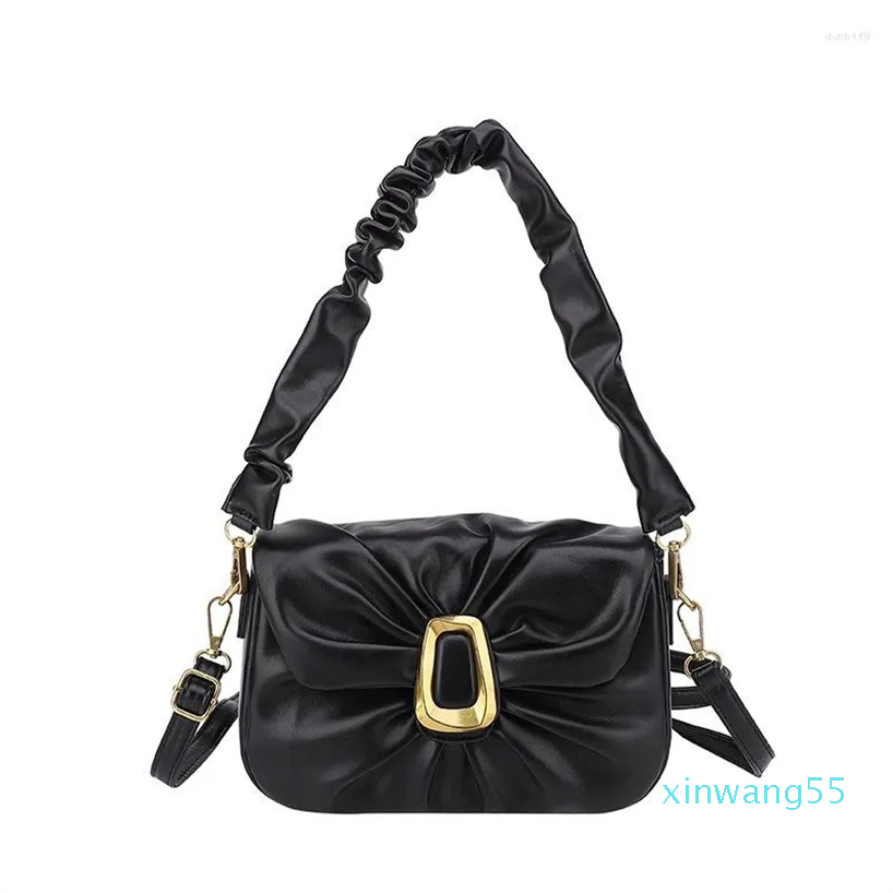 Evening Bags 2023 Fashion Pleated PU Leather Shoulder Bag Design Women's Leisure Armpit Female Small Crossbody, Creamy-white
Evening Bags 2023 Fashion Pleated PU Leather Shoulder Bag Design Women's Leisure Armpit Female Small Crossbody, Creamy-white