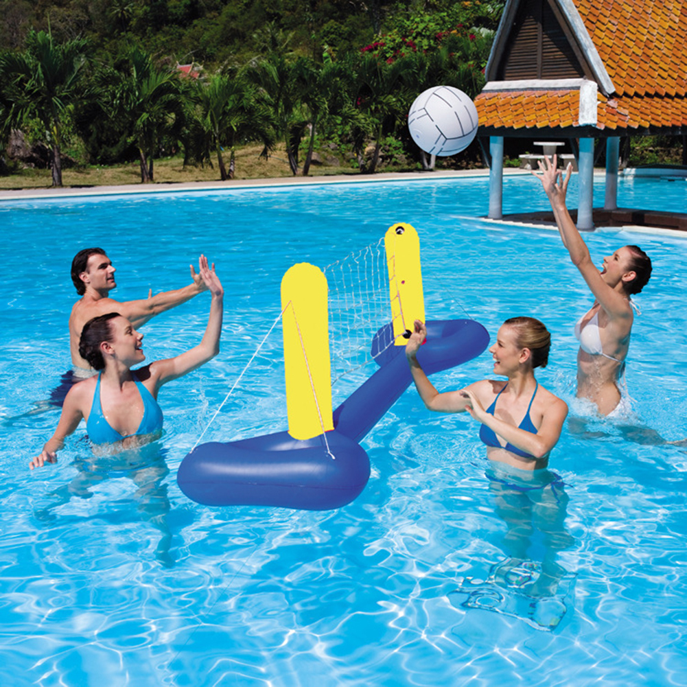 Air inflation toy Parent Child Swimming Pool Water Inflatable Volleyball Basketball Ball Water Net Mattress Sports Games Circle Float Beach Toys 23051