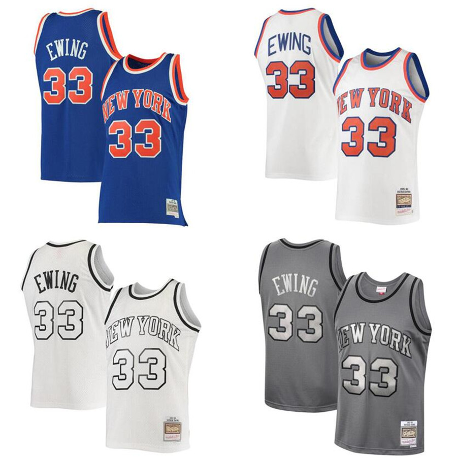 Patrick Ewing Basketball jerseys S-XXL Mitchell & Ness white blue Men Women kids city jersey, With logo
Patrick Ewing Basketball jerseys S-XXL Mitchell & Ness white blue Men Women kids city jersey, With logo