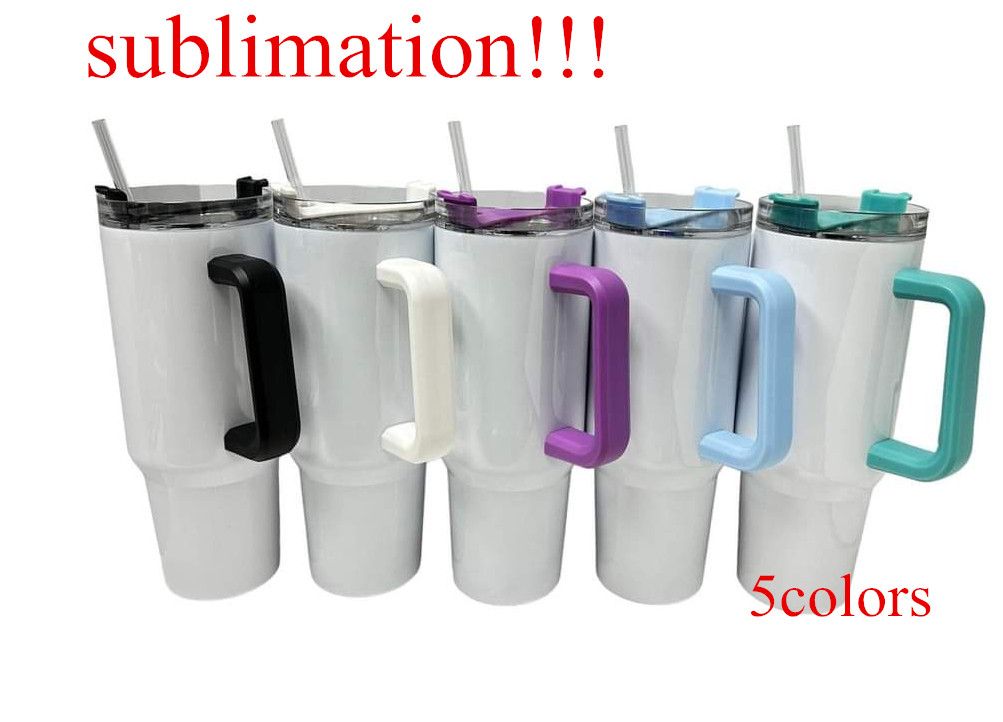 Sublimation 40oz Reusable tumbler with colorful Handle Leak proof Lid stainless steel cup Insulated Travel cup Coffee Mug HANDLE can remove before sublimation, Multi-color
Sublimation 40oz Reusable tumbler with colorful Handle Leak proof Lid stainless steel cup Insulated Travel cup Coffee Mug HANDLE can remove before sublimation, Multi-color