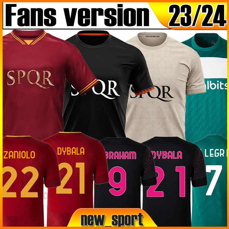 23 24 DYBALA RoMAs Soccer jerseys maglia Pellegrini belotti CELIK Abraham 2023 2024 HOME away 3rd jerseys EL SHAARAWY MANCINI KUMBULLA men kids kit Football Uniform, 23 24 special
23 24 DYBALA RoMAs Soccer jerseys maglia Pellegrini belotti CELIK Abraham 2023 2024 HOME away 3rd jerseys EL SHAARAWY MANCINI KUMBULLA men kids kit Football Uniform, 23 24 special