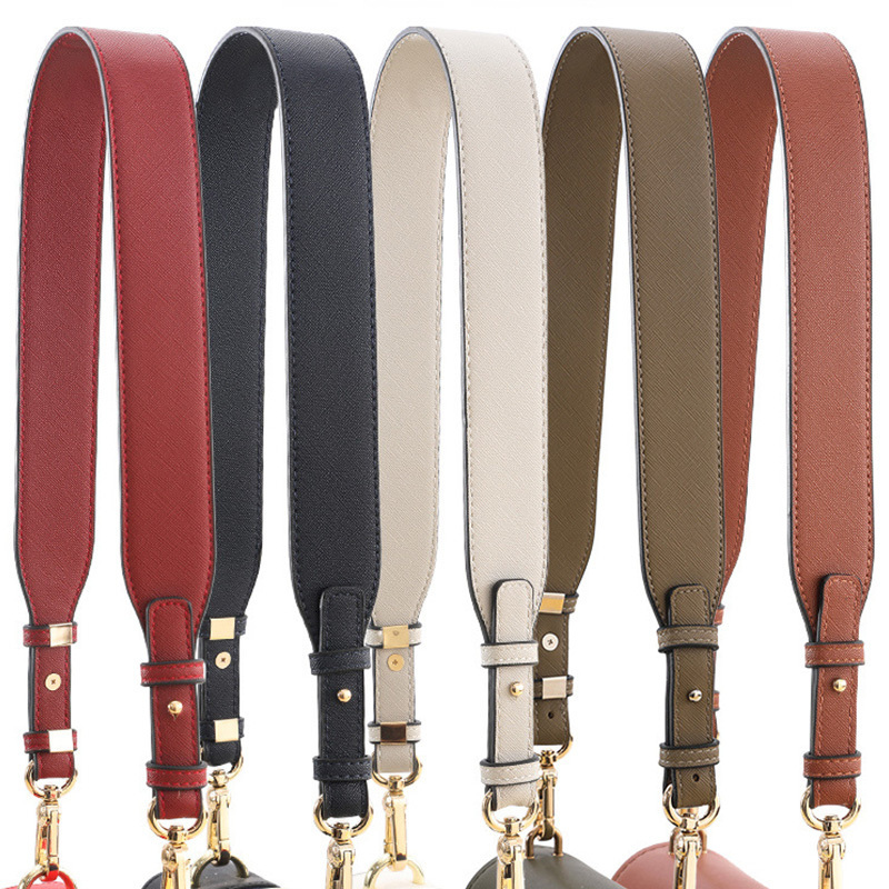 Bag Parts Accessories Genuine Leather Shoulder Bag Strap 80cm Adjustable Crossbody Replacement Bag Belt Single Handbag Handle Straps Bag Accessories 2