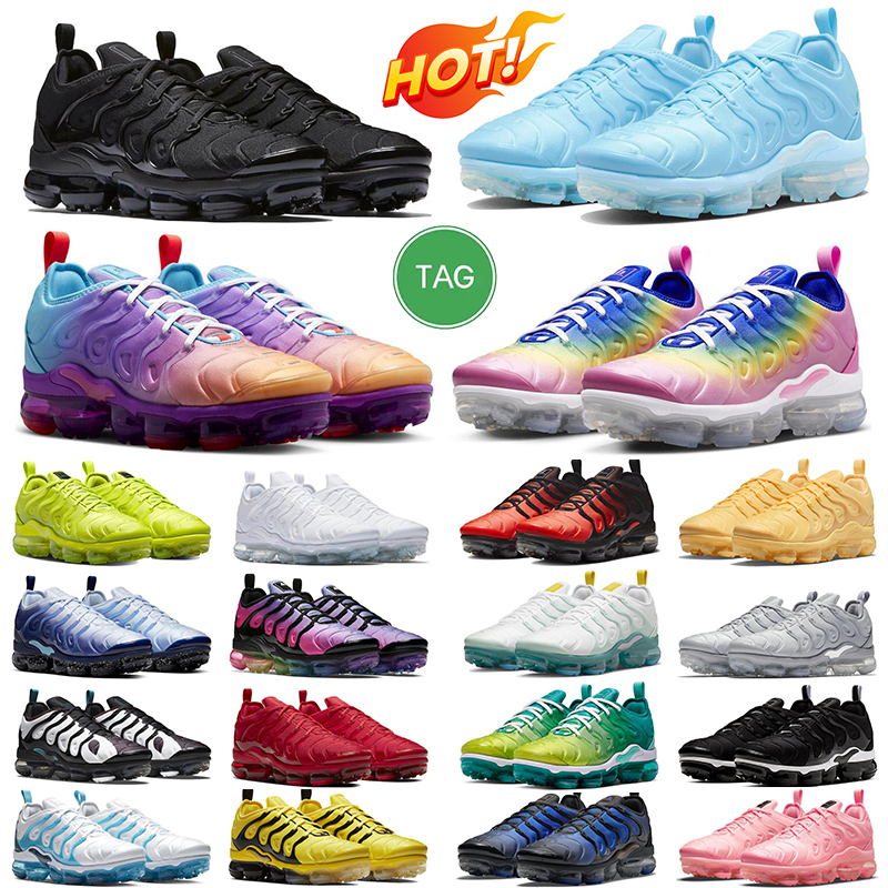 

tn plus running shoes for men women sneakers University Blue Multi Gradient Lemon Lime Light Bone Violet Blue Cherry mens trainers sports big size 13, #31