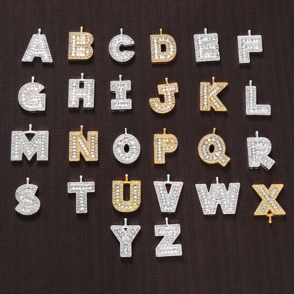 Chain Hip Hop A-Z Initial Bracelet Charm Jewelry Hand Men's Bangles Crystal Christmas 26 Letter Cuban Link Bracelets CZ Women Ice Out 230519