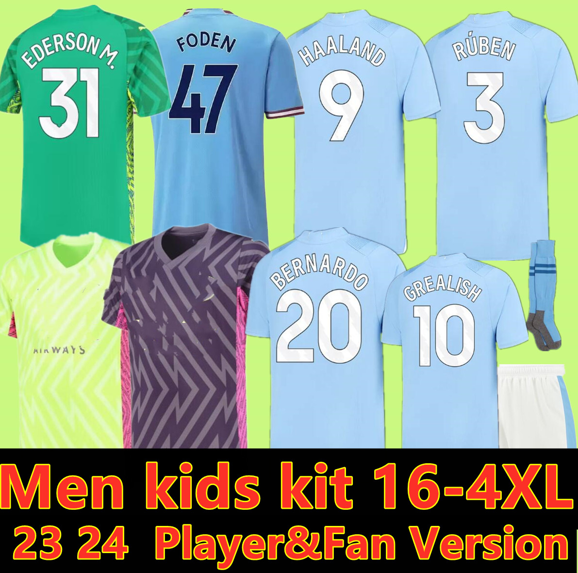 3XL 4XL 23 24 HAALAND SOCCER JERSEYS GREALISH STERLING MANS CITIES MAHREZ fans player version DE BRUYNE FODEN 2023 2024 football tops shirt kids, S-4xl 3
3XL 4XL 23 24 HAALAND SOCCER JERSEYS GREALISH STERLING MANS CITIES MAHREZ fans player version DE BRUYNE FODEN 2023 2024 football tops shirt kids, S-4xl 3