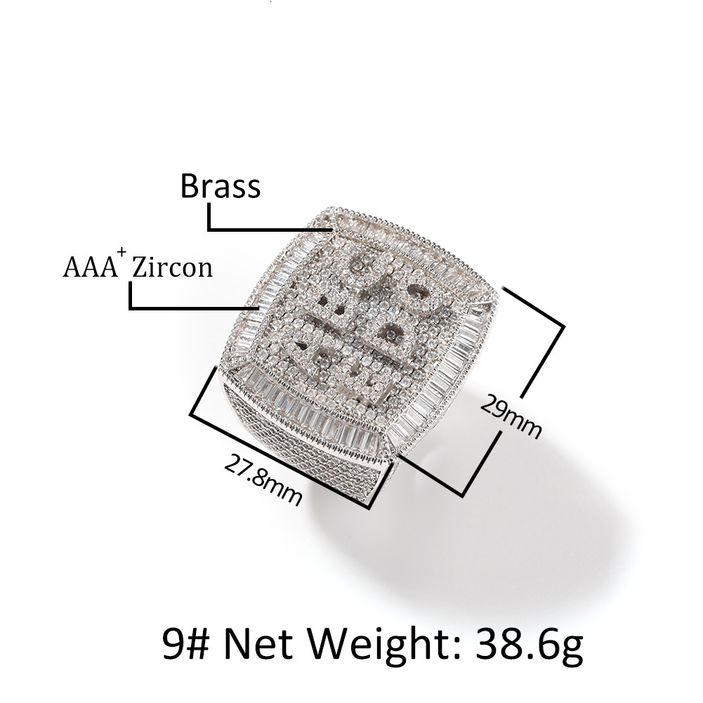 With Side Stones Uwin Custom Name Rings 1 9 Letters Full Iced Out Cubic Zirconia Championship Ring Personalized Hiphop Jewelry 230519