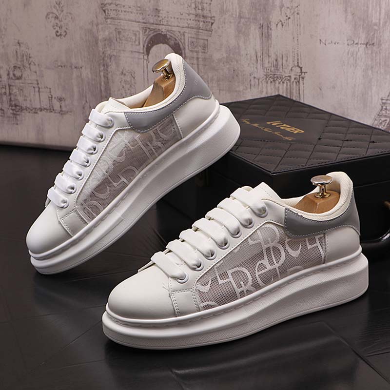 fashion sneakers men's lace-up dress shoes Net mesh yarn platform business printing Oxford Footwear
fashion sneakers men's lace-up dress shoes Net mesh yarn platform business printing Oxford Footwear