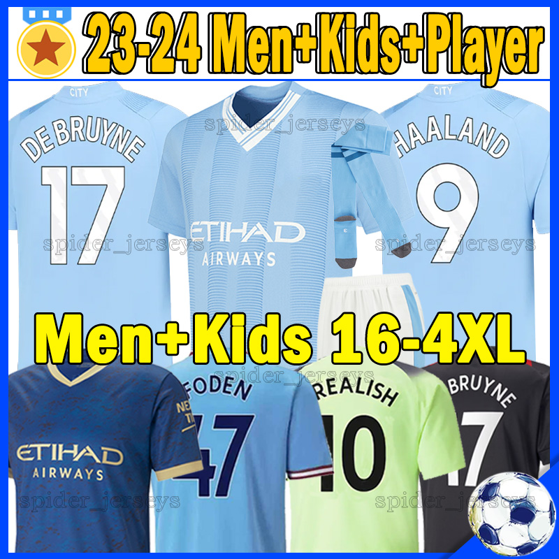 XXXL 4XL 9#HAALAND 23 24 Soccer Jerseys DE BRUYNE 2023 2024 FODEN GREALISH MAHREZ cities football Shirts BERNARDO JOAO CANCELO Fans Player version Kids kits socks sets, 23-24 home
XXXL 4XL 9#HAALAND 23 24 Soccer Jerseys DE BRUYNE 2023 2024 FODEN GREALISH MAHREZ cities football Shirts BERNARDO JOAO CANCELO Fans Player version Kids kits socks sets, 23-24 home