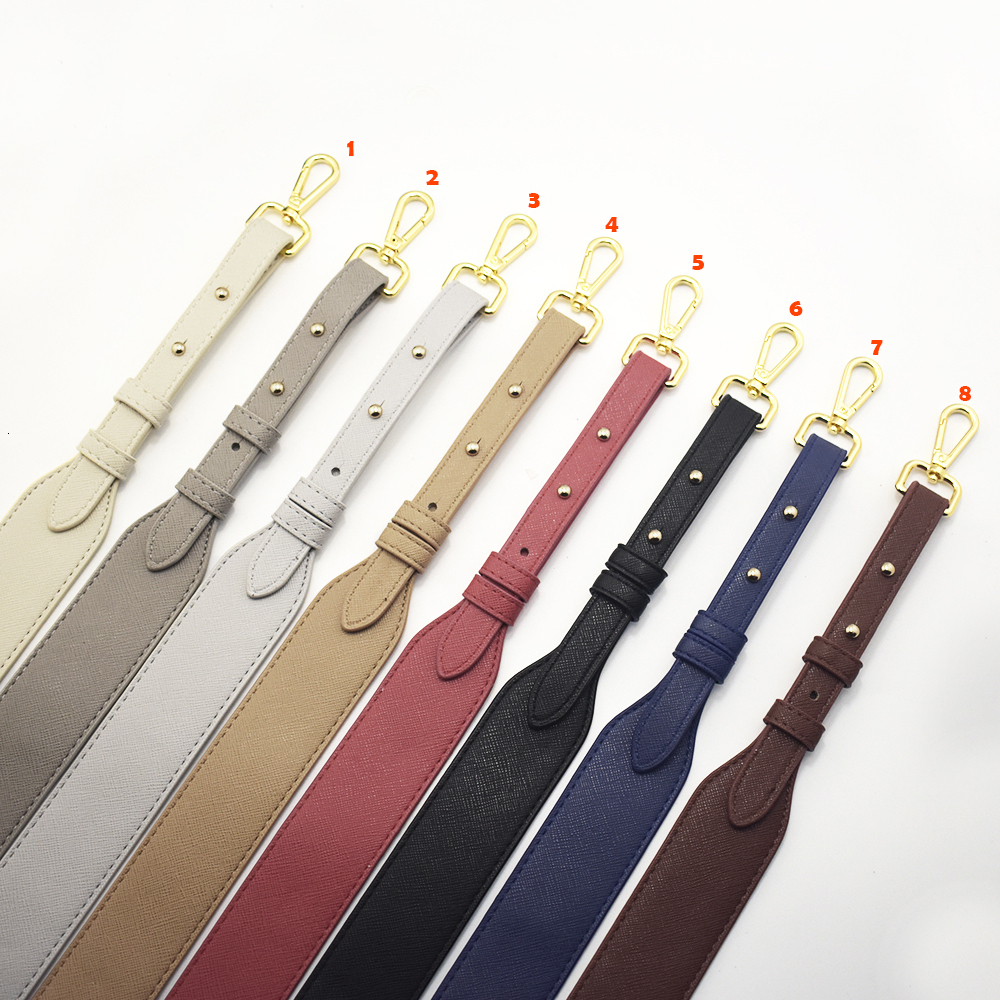 Bag Parts Accessories Bag Strap Gold Buckle Handbag Straps Replacement Parts Bag Belts Leather Handles for Women Shoulder Bags Accessories 230519