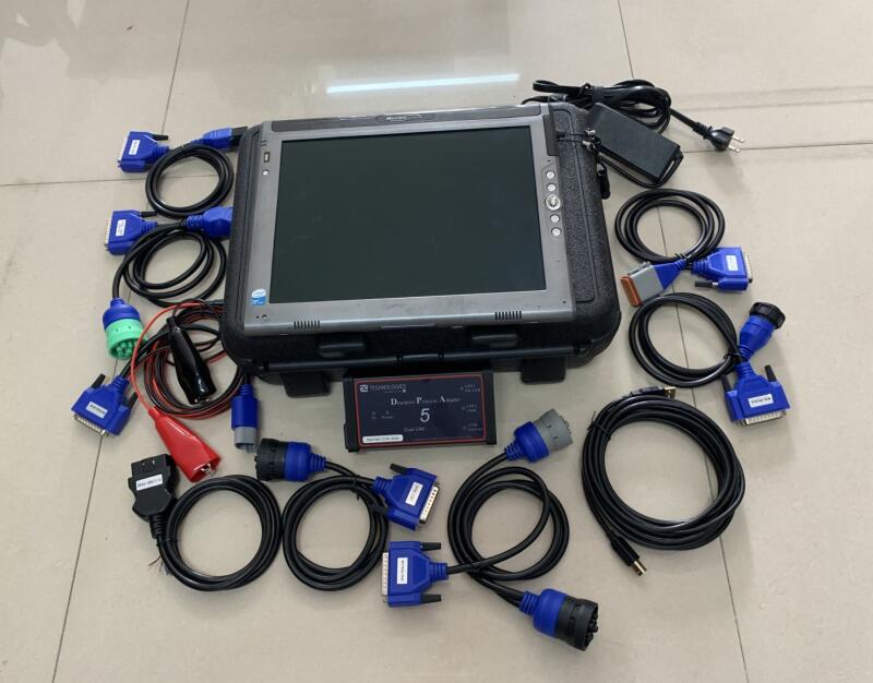 Dpa5 Dearborn Protocol Adapter 5 Heavy Duty Truck Scanner with LE1700 laptop Works For Multi-brands Support Multi-language