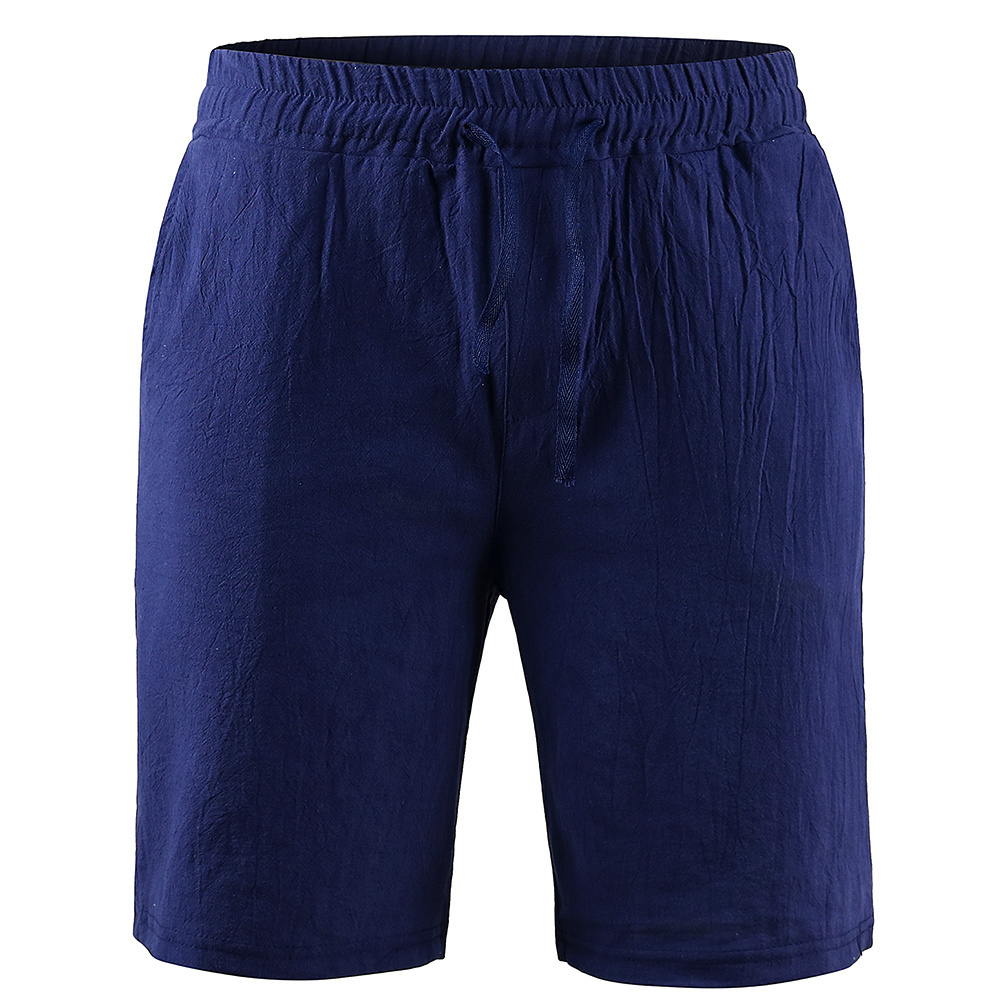 Men's Shorts KB Men's Cotton Linen Shorts Pants Male Summer Breathable Solid Color Linen Trousers Fitness Streetwear S-3XL 230519