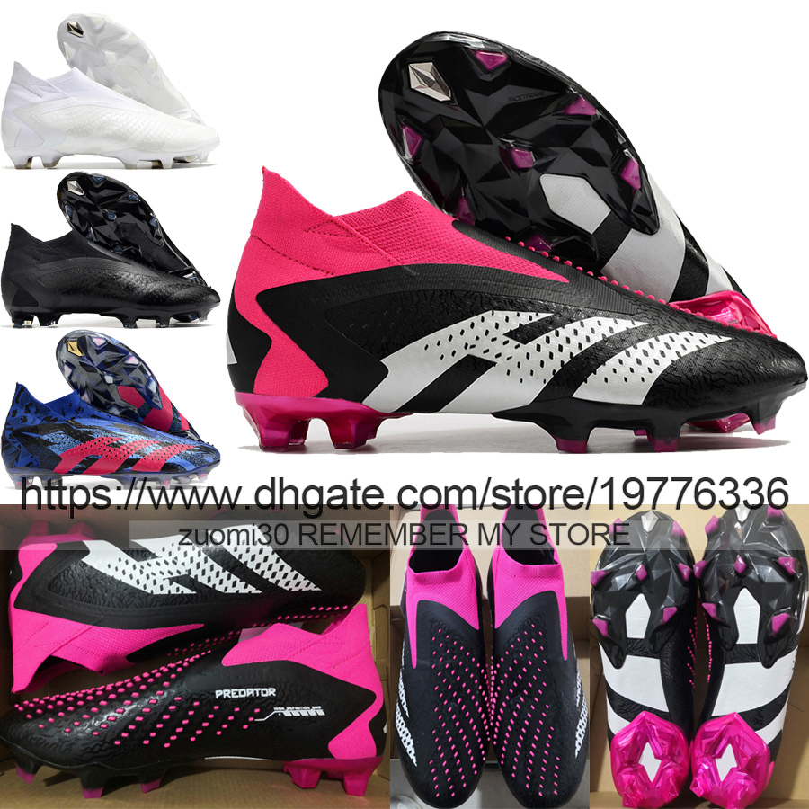 Send With Bag Quality Soccer Boots Predator Accuracy FG Pogba Laceless Training Football Cleats Mens Soft Leather Comfortable High Ankle Socks Soccer Shoes US 6.5-11
Send With Bag Quality Soccer Boots Predator Accuracy FG Pogba Laceless Training Football Cleats Mens Soft Leather Comfortable High Ankle Socks Soccer Shoes US 6.5-11