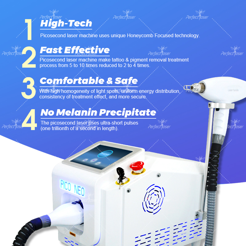 Pico Laser Picosecond Beauty Equipment Picosecond Laser Hyperpigmentation Removal Face Acne Treatment Machine 2 Years Warranty Tattoo Removal Laser Ma