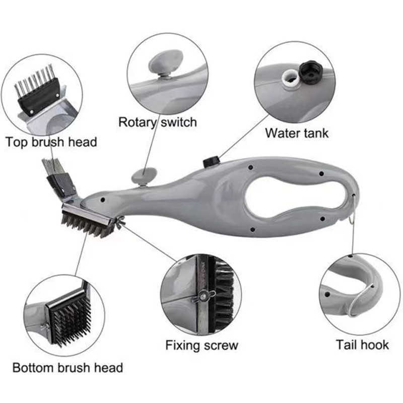 Other Garden Supplies Barbecue Grill Outdoor Steam Cleaning Brushes BBQ Cleaner Suitable For Charcoal Scraper Gas Accessories Cooking Kitchen Tool G23