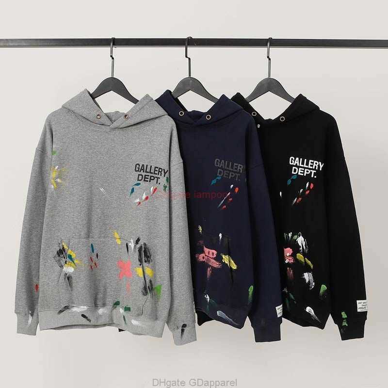 Designer Clothing Galleries Men' Sweatshirts Galleryes Depts Hand Painted Ink Splashing Graffiti Bodysuit Hooded Hood High Street Loose Men' Women' Same Jacket, Shipping fee
Designer Clothing Galleries Men' Sweatshirts Galleryes Depts Hand Painted Ink Splashing Graffiti Bodysuit Hooded Hood High Street Loose Men' Women' Same Jacket, Shipping fee