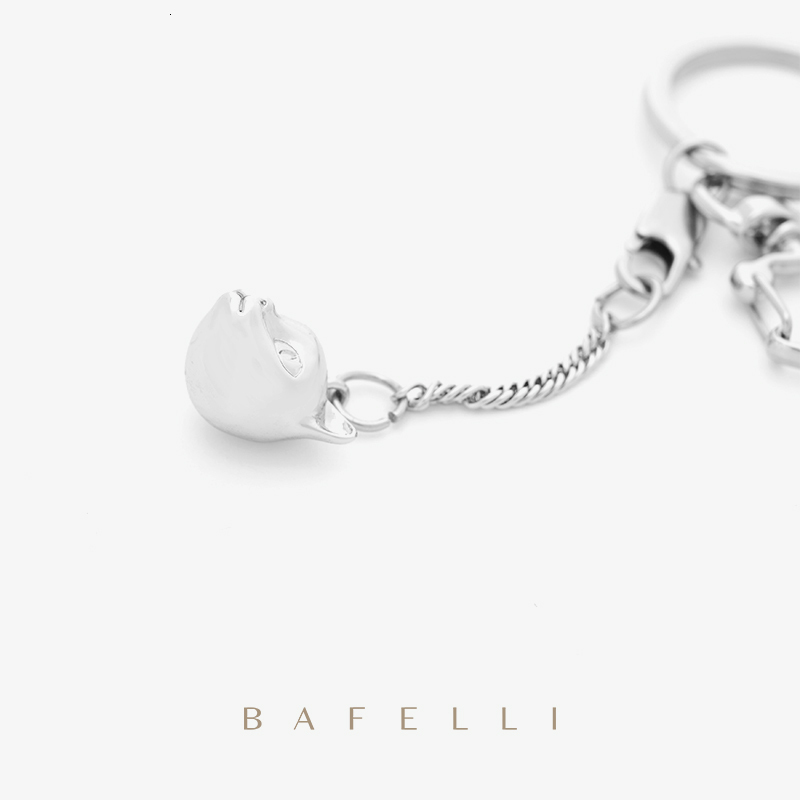 Bag Parts Accessories BAFELLI CAT SERIES LIGHTWEIGHT ORGANIZERS KEY CHAIN BAG ACCESSORY CUTE SILVER METAL 230519