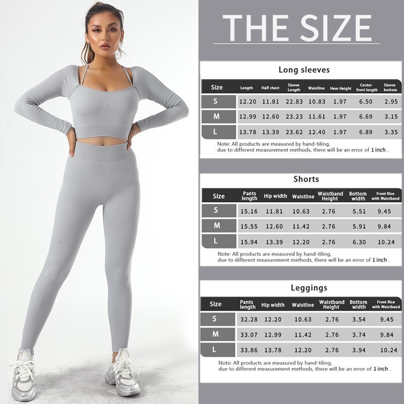 Yoga Outfits CZGUKE Seamless High Waist Leggings And Sports Long Sleeve Yoga Outfits Women Sexy Workout Set 2 Piece Tracksuit 230519