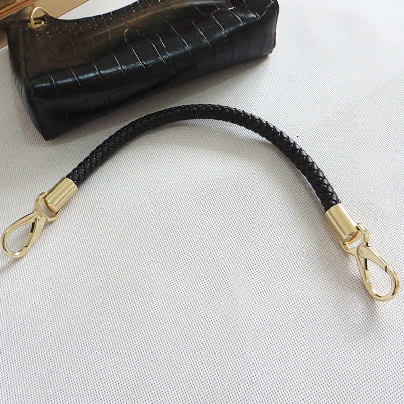 Bag Parts Accessories 2pcs 30-60cm High Quality Leather Bag Handles Braided Rope Detachable Shoulder Bags Strap Replacement Handbag Accessories Part 2