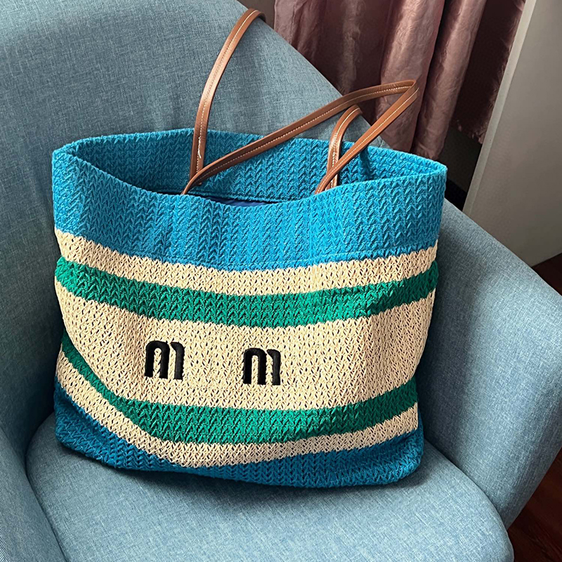 Straw Beach Bags New Women Shoulder Totes Handbags Designer Fashion Blue Beige Stripe Shopping Purses 2023 Summer Exclusive Weave Bag
Straw Beach Bags New Women Shoulder Totes Handbags Designer Fashion Blue Beige Stripe Shopping Purses 2023 Summer Exclusive Weave Bag