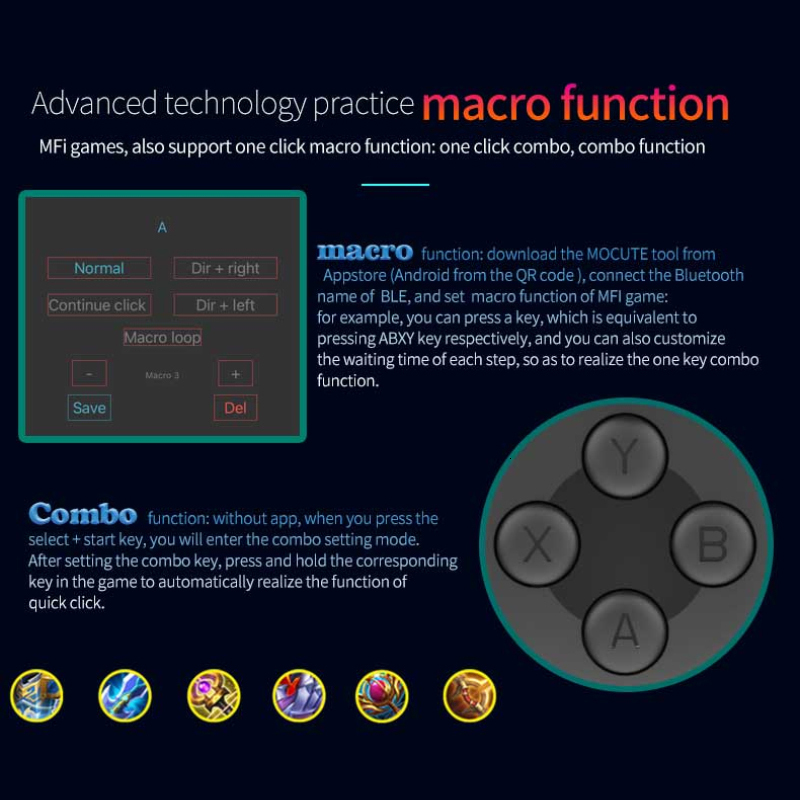 Game Controllers Joysticks Mocute 060 Wireless Gamepad Mobile PUBG Controller for Phone Android Telescopic Joystick 230518