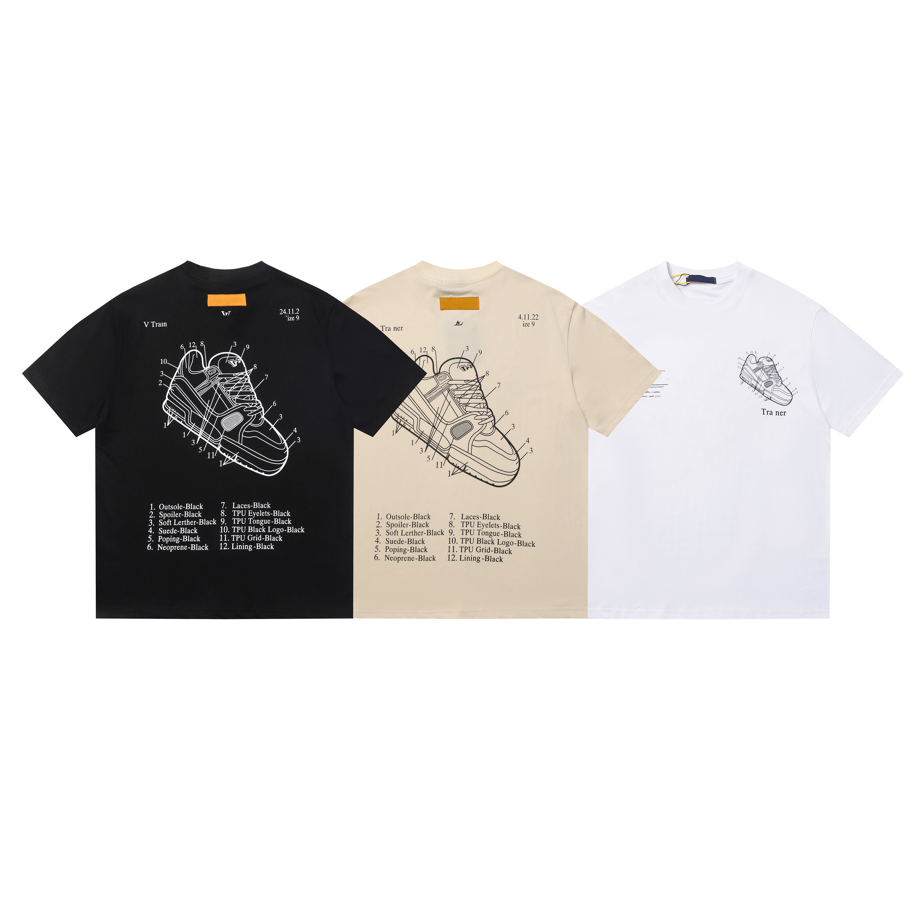 mens designer t shirt clothes palms designer shirts women t shirts Fashion spray paint graffiti couple short sleeves high street loose Tide brand Crew Neck Letter 3XL