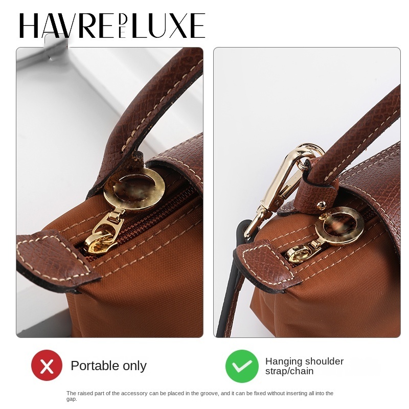 Bag Parts Accessories Mini Bag Crossbody Shoulder Strap Punch-free Leather Ring Bag Modification Adjustable Bag Strap Accessories 230519