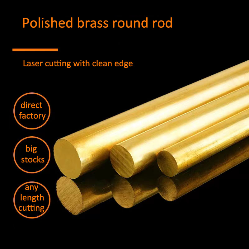 Bright Brass Rod Bar 35mm Length 200mm Solid