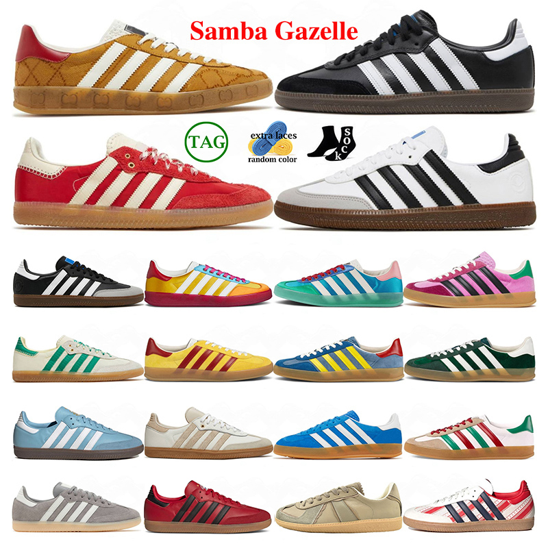 2023 Retro Sambas Vegan gazelle bold Casual Shoes Women Fashion Mexico Vegan Black White Gum Mens Blue Beige Pink Canvas OG Designer men trainers Platform Sneakers, 25
2023 Retro Sambas Vegan gazelle bold Casual Shoes Women Fashion Mexico Vegan Black White Gum Mens Blue Beige Pink Canvas OG Designer men trainers Platform Sneakers, 25