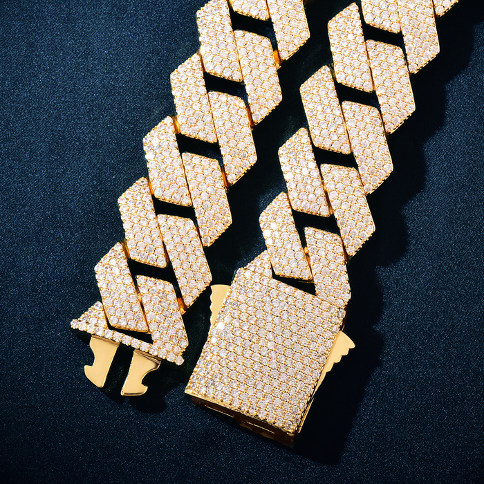 Chain CUC Men Hip Hop Bracelet 20mm 4 Row Miami Cuban Chain Gold Color Iced Out Zirconia Link Fashion Rock Rapper Jewelry 230519
