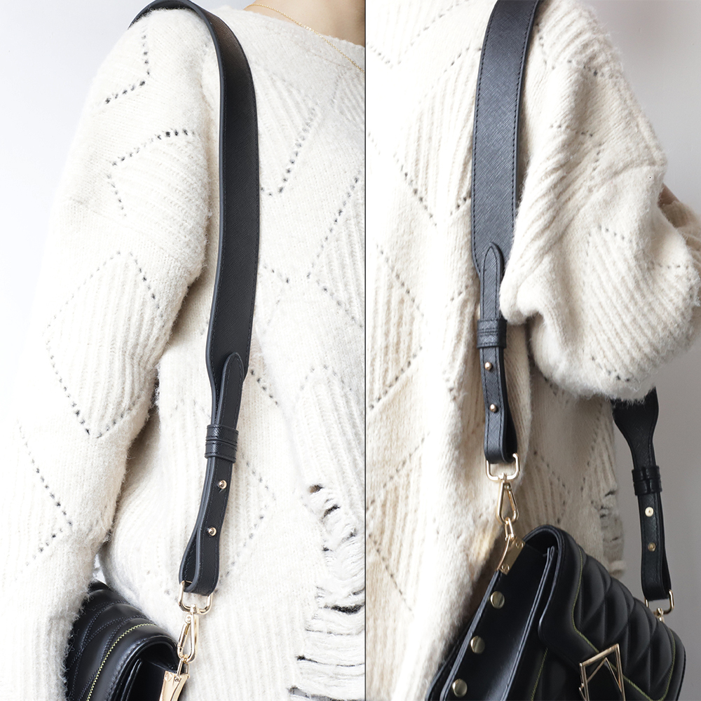 Bag Parts Accessories Bag Strap Gold Buckle Handbag Straps Replacement Parts Bag Belts Leather Handles for Women Shoulder Bags Accessories 230519