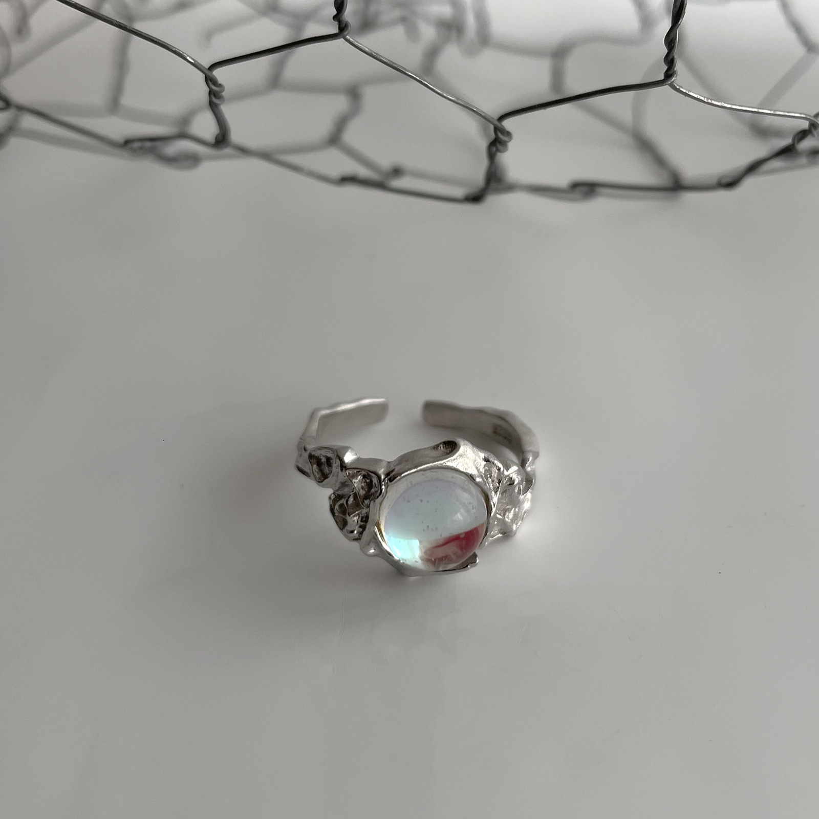 Band Rings INS Fashion Silver Color Minimalist Irregular Twined Finger Creative Geometric Punk Opening for Women Girls Jewelry 230519
