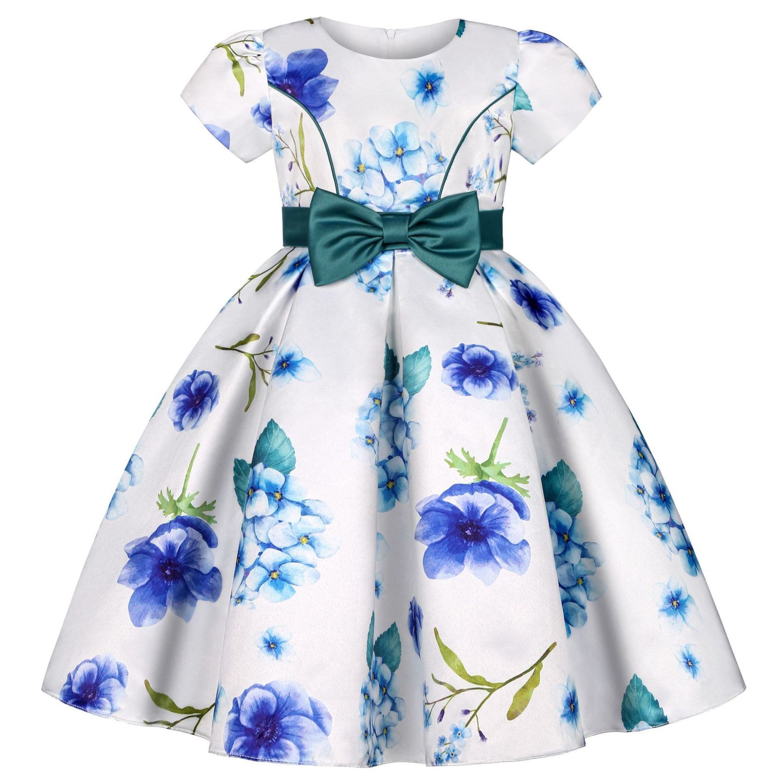 Girl's Dresses Girls Kids Flower Elegant Causal Princess Party Dresses Children Clothing Christmas Birthday Wedding Party Baby Girl Dress 230519