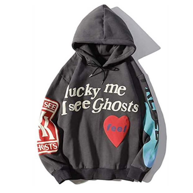 Mens Hoodies "Lucky me I see Ghosts" Graffiti Hoodie Sweatshirts Mens Women Designer Pullover Streetwear Autumn Winter Sweatshirt, Pay extra fee(do not pay it )
Mens Hoodies "Lucky me I see Ghosts" Graffiti Hoodie Sweatshirts Mens Women Designer Pullover Streetwear Autumn Winter Sweatshirt, Pay extra fee(do not pay it )