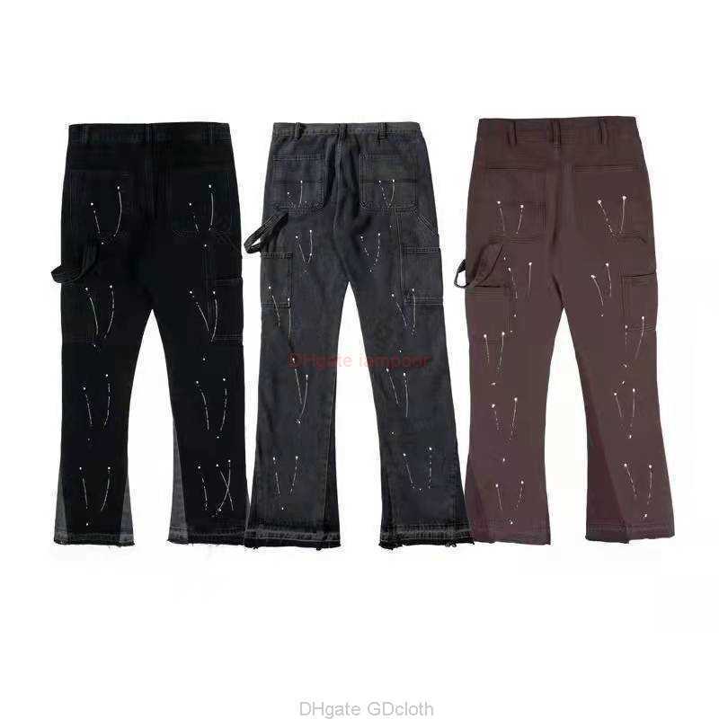 Fashion Designer Clothing Galleries Denim Pants Galleryes Depts Ouyang Nanas Same Speckle Print Contrast Stitched Micro Flare Jeans Rock Hip Hop Straight Distress, Black
Fashion Designer Clothing Galleries Denim Pants Galleryes Depts Ouyang Nanas Same Speckle Print Contrast Stitched Micro Flare Jeans Rock Hip Hop Straight Distress, Black