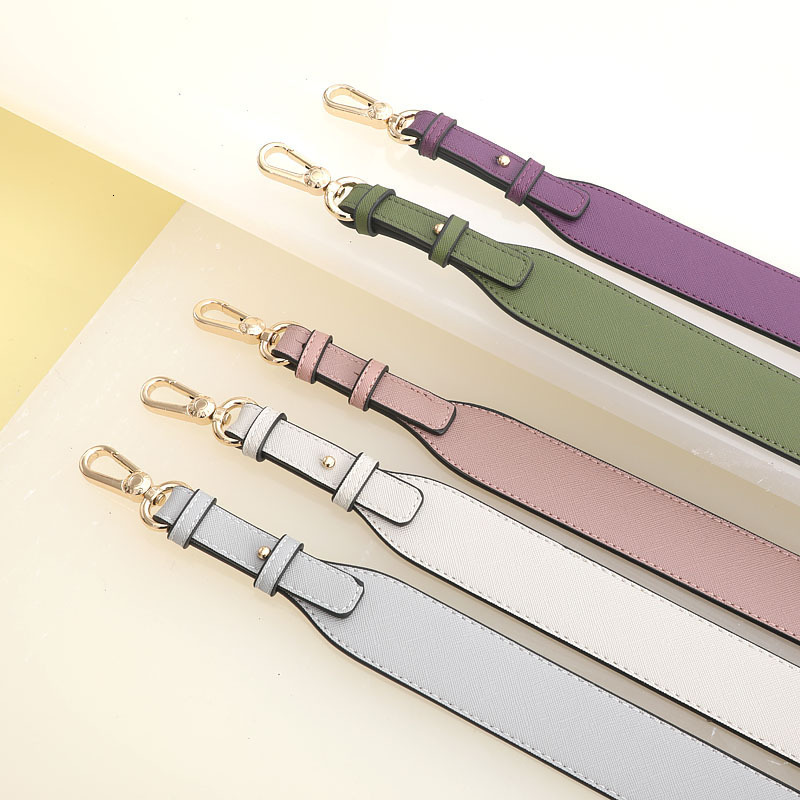 Bag Parts Accessories Genuine Leather Shoulder Bag Strap 80cm Adjustable Crossbody Replacement Bag Belt Single Handbag Handle Straps Bag Accessories 2