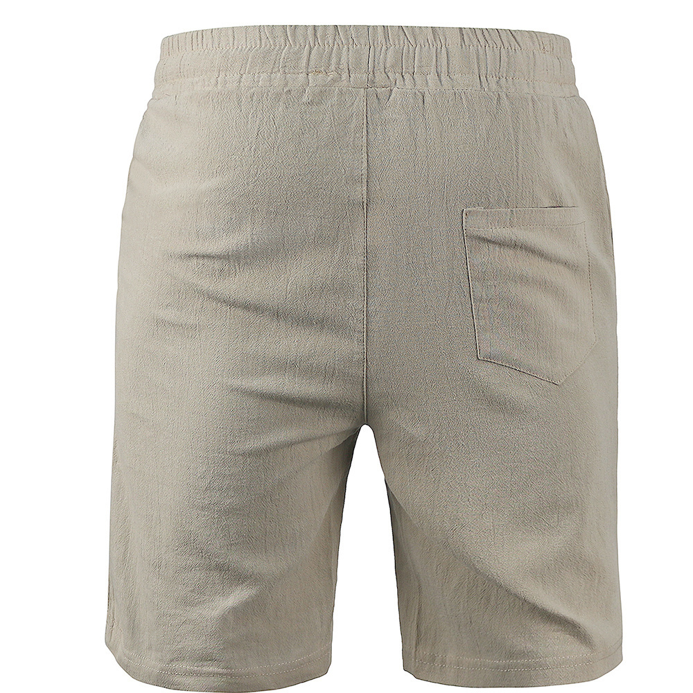 Men's Shorts KB Men's Cotton Linen Shorts Pants Male Summer Breathable Solid Color Linen Trousers Fitness Streetwear S-3XL 230519