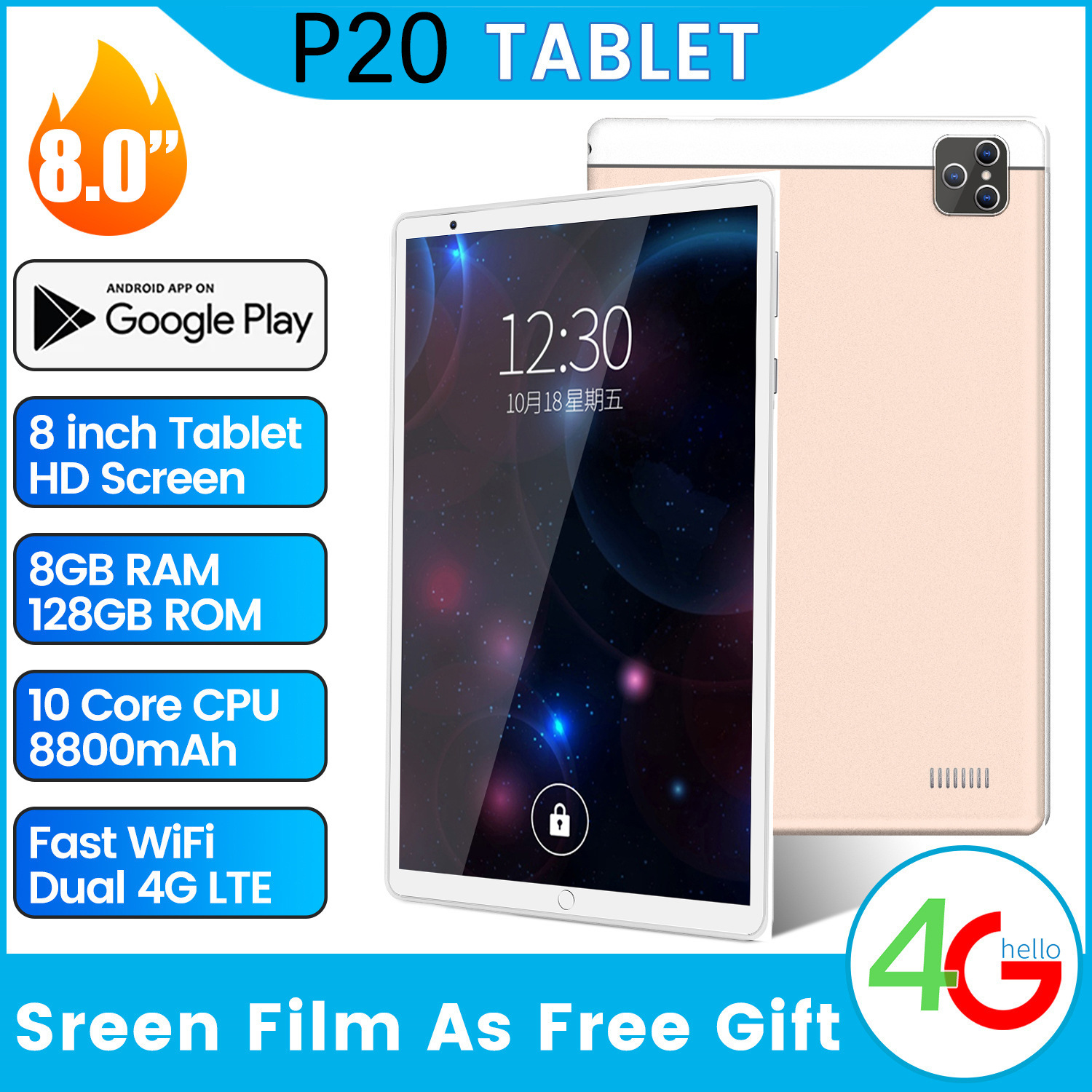 2022 Cross border New 10.1-inch Tablet Computer Ultra Thin High Definition Screen Ten Core Call Game Tablet Wholesale and Foreign Trade
2022 Cross border New 10.1-inch Tablet Computer Ultra Thin High Definition Screen Ten Core Call Game Tablet Wholesale and Foreign Trade
