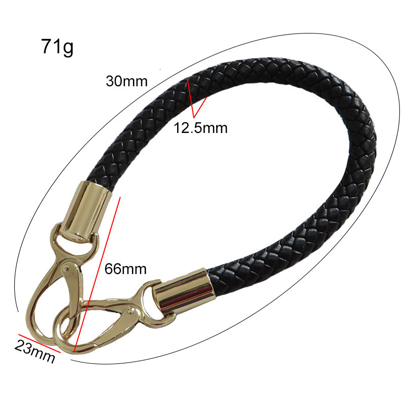 Bag Parts Accessories 2pcs 30-60cm High Quality Leather Bag Handles Braided Rope Detachable Shoulder Bags Strap Replacement Handbag Accessories Part 2