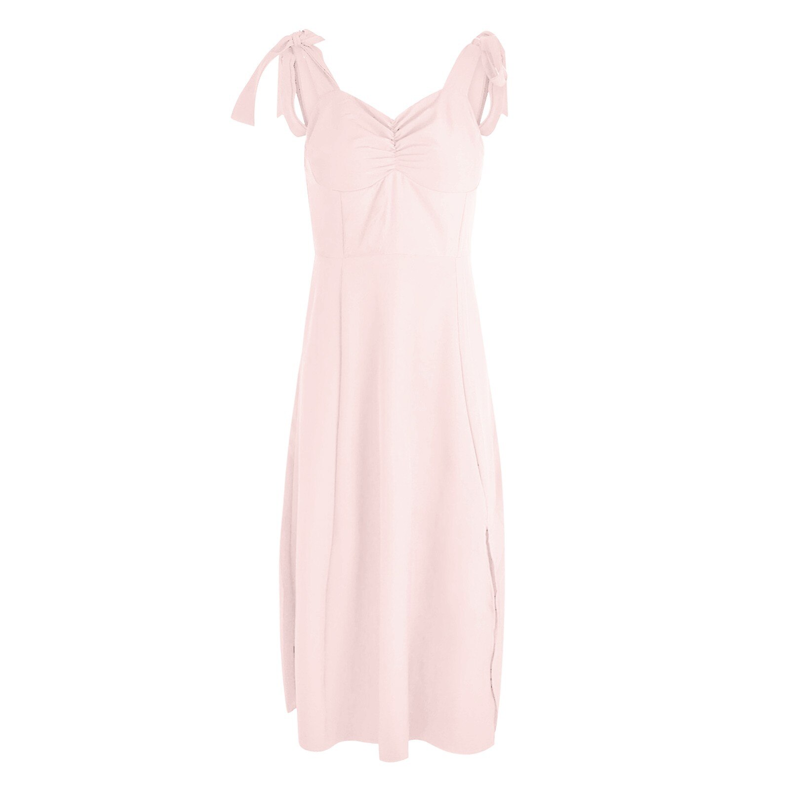 Elegant Sleeveless Party Dress Women Solid Shoulder Tie Up High Waist Backless Midi Dress High Waist Vintage Club Dress Vestidos