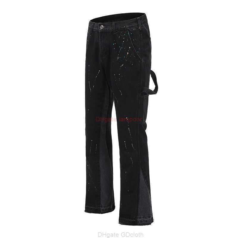 Fashion Designer Clothing Galleries Denim Pants Galleryes Depts Same Structure Splice Flare Jeans Rock Hip Hop Straight Distressed Ripped Motocycle Biker Pants, Black
Fashion Designer Clothing Galleries Denim Pants Galleryes Depts Same Structure Splice Flare Jeans Rock Hip Hop Straight Distressed Ripped Motocycle Biker Pants, Black