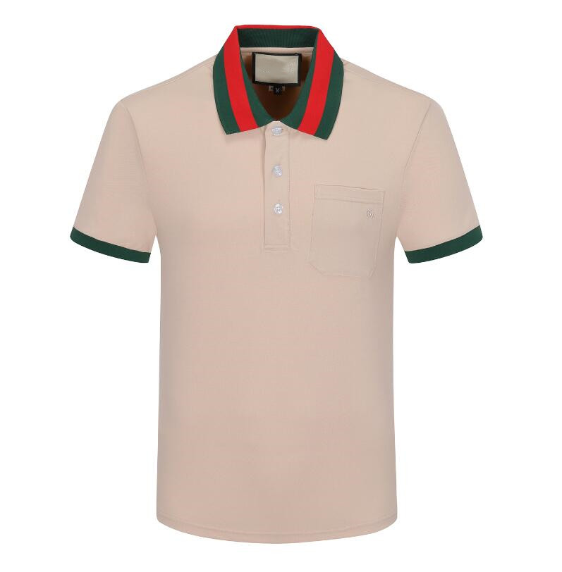 Men's Polos 2023 Mens Polo Shirts designer T shirt High Street Embroidery Solid color lapel polos Garter Printing Top Quality Cottom Clothing Tees Polos