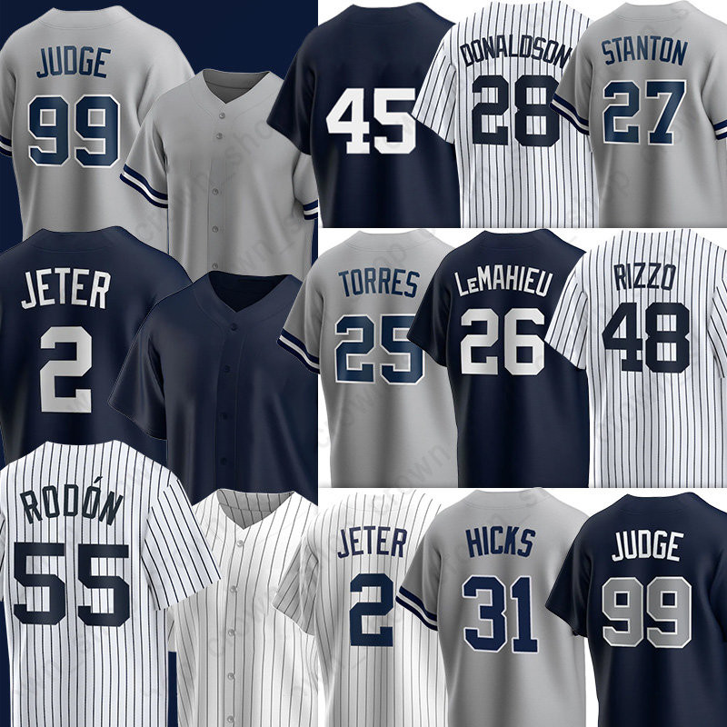 Derek Jeter Baseball Jerseys 99 Aaron Judge Yankees Carlos Rodon Gerrit Cole Josh Donaldson Harrison Bader LeMahieu Giancarlo Stanton Gleyber Torres, Men(yang ji)
Derek Jeter Baseball Jerseys 99 Aaron Judge Yankees Carlos Rodon Gerrit Cole Josh Donaldson Harrison Bader LeMahieu Giancarlo Stanton Gleyber Torres, Men(yang ji)