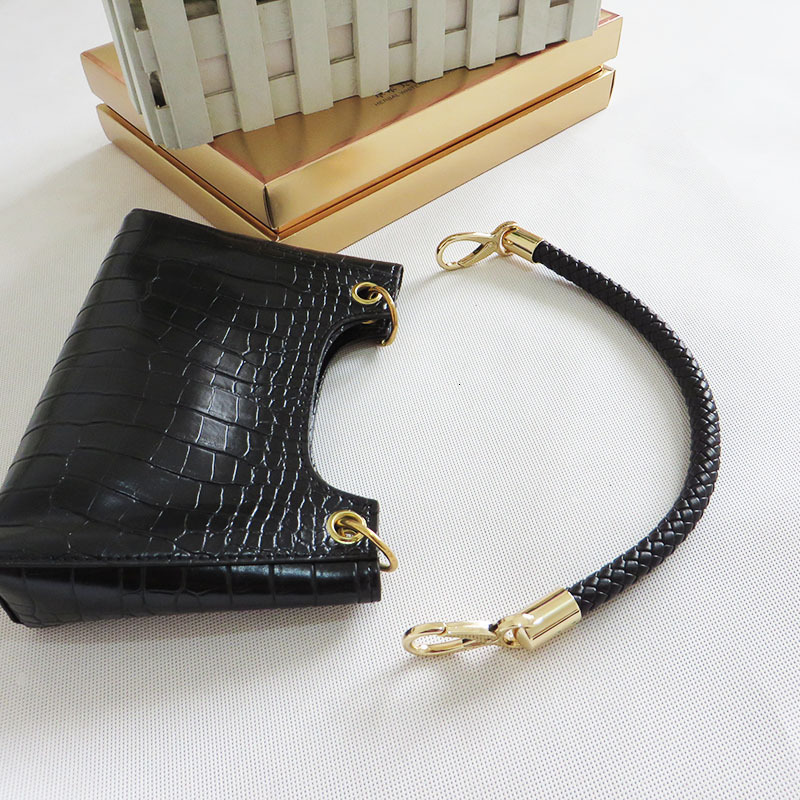 Bag Parts Accessories 2pcs 30-60cm High Quality Leather Bag Handles Braided Rope Detachable Shoulder Bags Strap Replacement Handbag Accessories Part 2