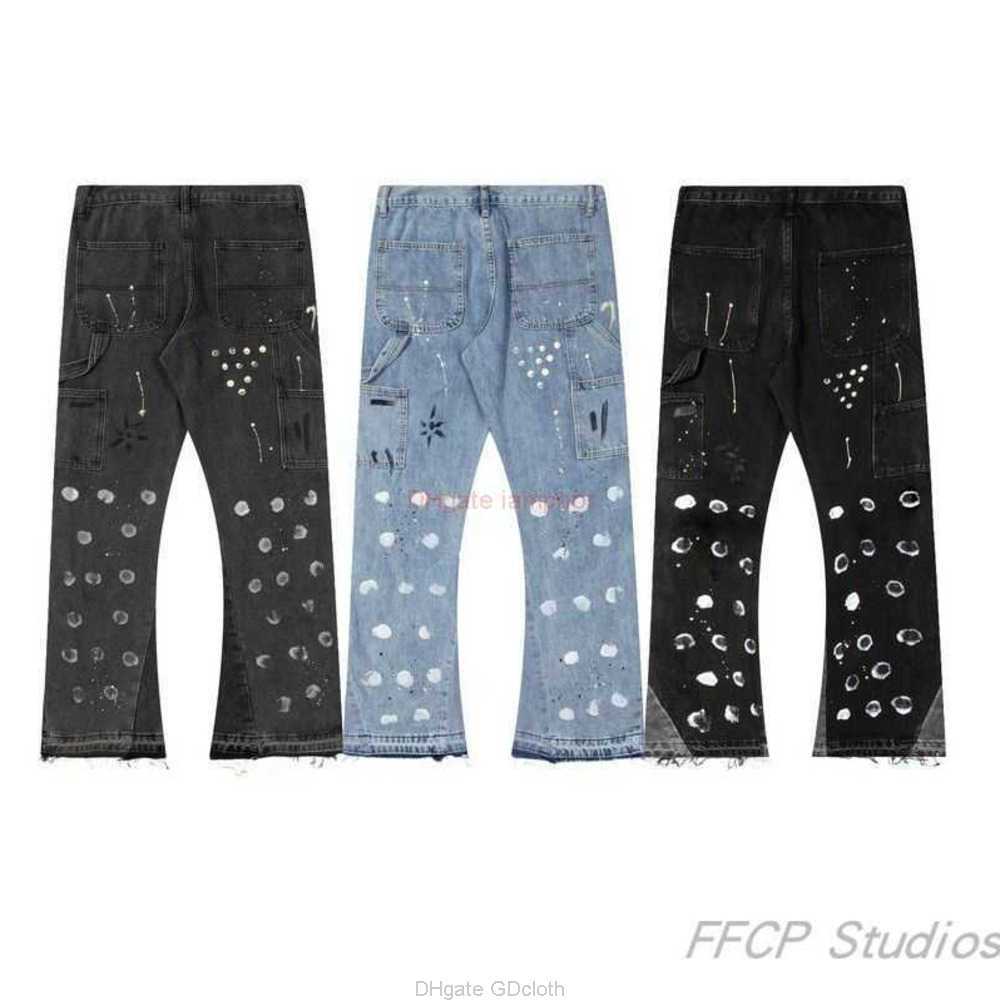 Fashion Designer Clothing Galleries Denim Pants Galleryes Depts Deconstructed Splice Speckle Flare Pants High Street Casual Men's Women's Raw Edge Denim Pants 2025, Black
Fashion Designer Clothing Galleries Denim Pants Galleryes Depts Deconstructed Splice Speckle Flare Pants High Street Casual Men's Women's Raw Edge Denim Pants 2025, Black